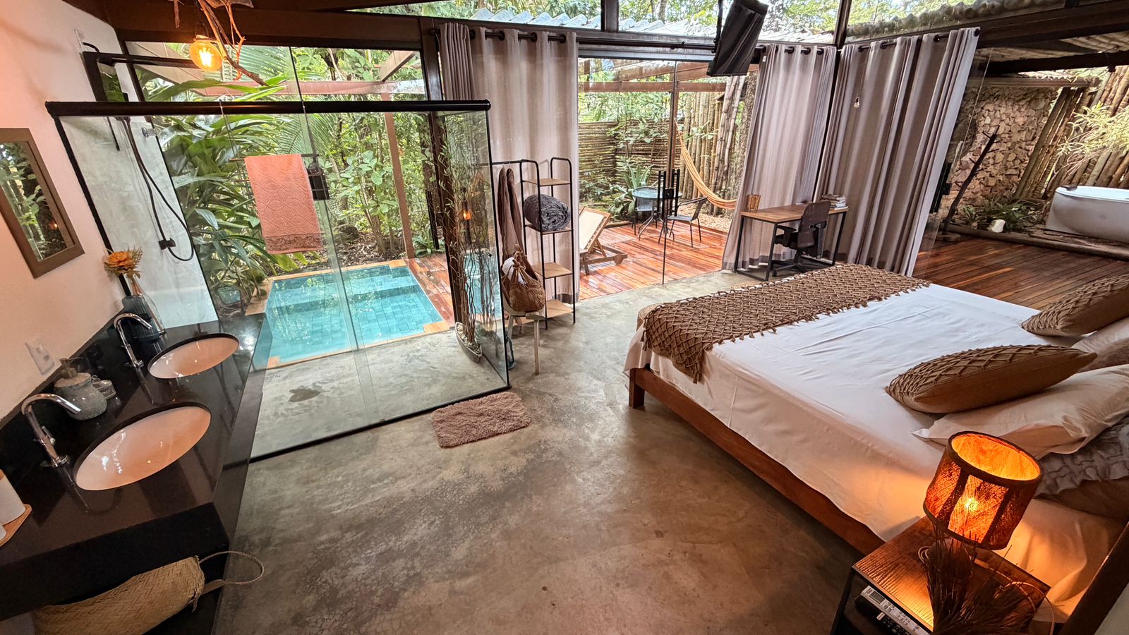 Interior do bangalô